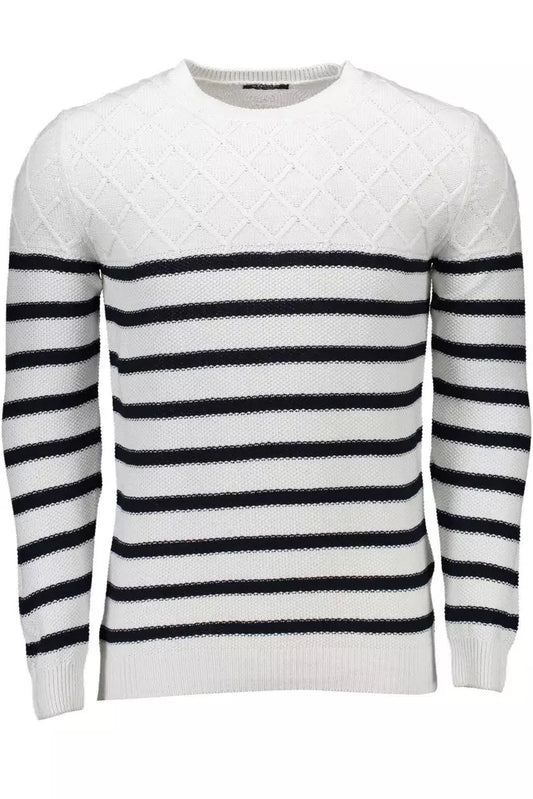 Pull homme col rond blanc Marciano by Guess