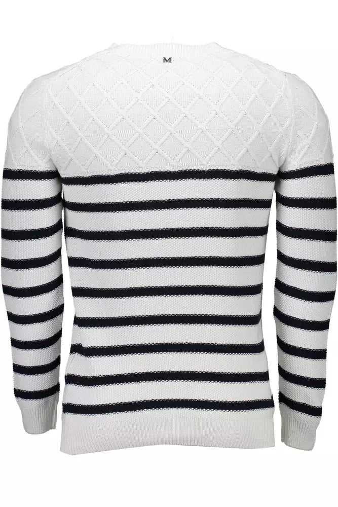 Pull homme col rond blanc Marciano by Guess