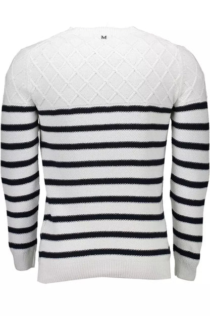 Pull homme col rond blanc Marciano by Guess