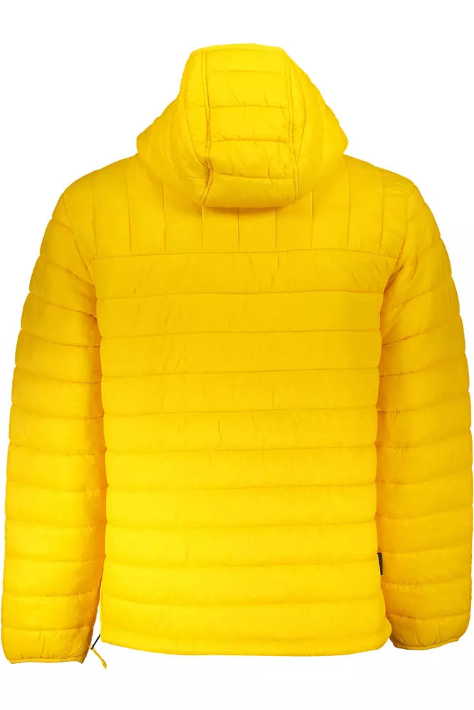 Napapijri veste à capuche jaune vif avec détails contrastés