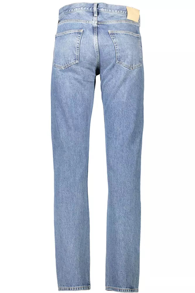 Jean classique 5 poches en coton bleu clair Gant