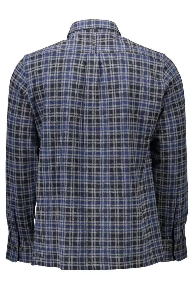 Chemise Gant en coton bleu à manches longues