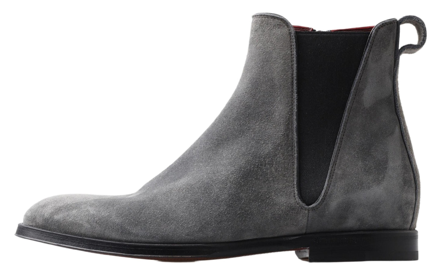 Bottines chelsea en cuir gris Dolce &amp; gabbana