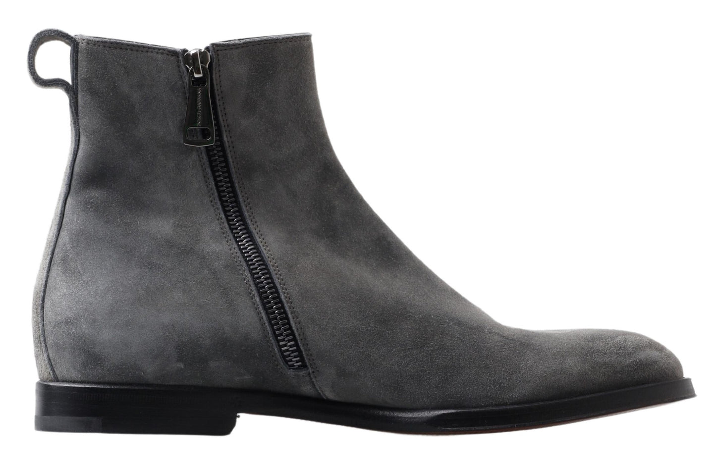 Bottines chelsea en cuir gris Dolce &amp; gabbana