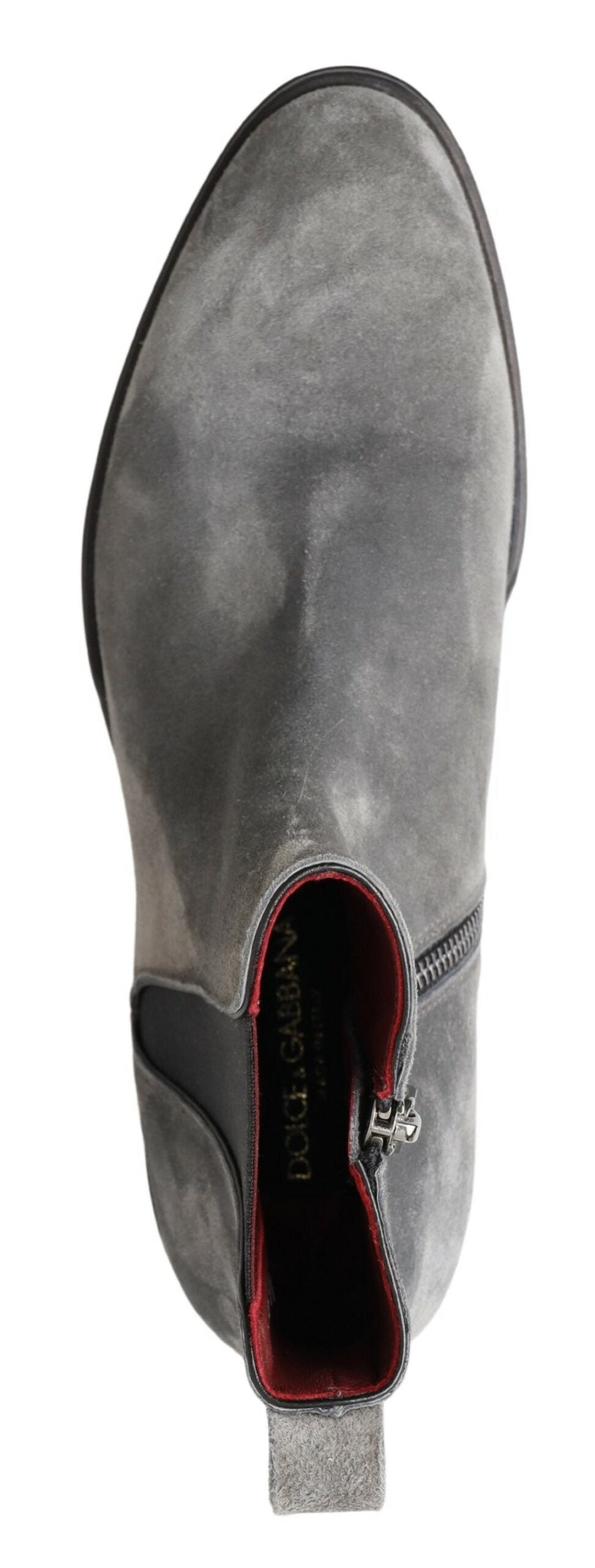 Bottines chelsea en cuir gris Dolce &amp; gabbana