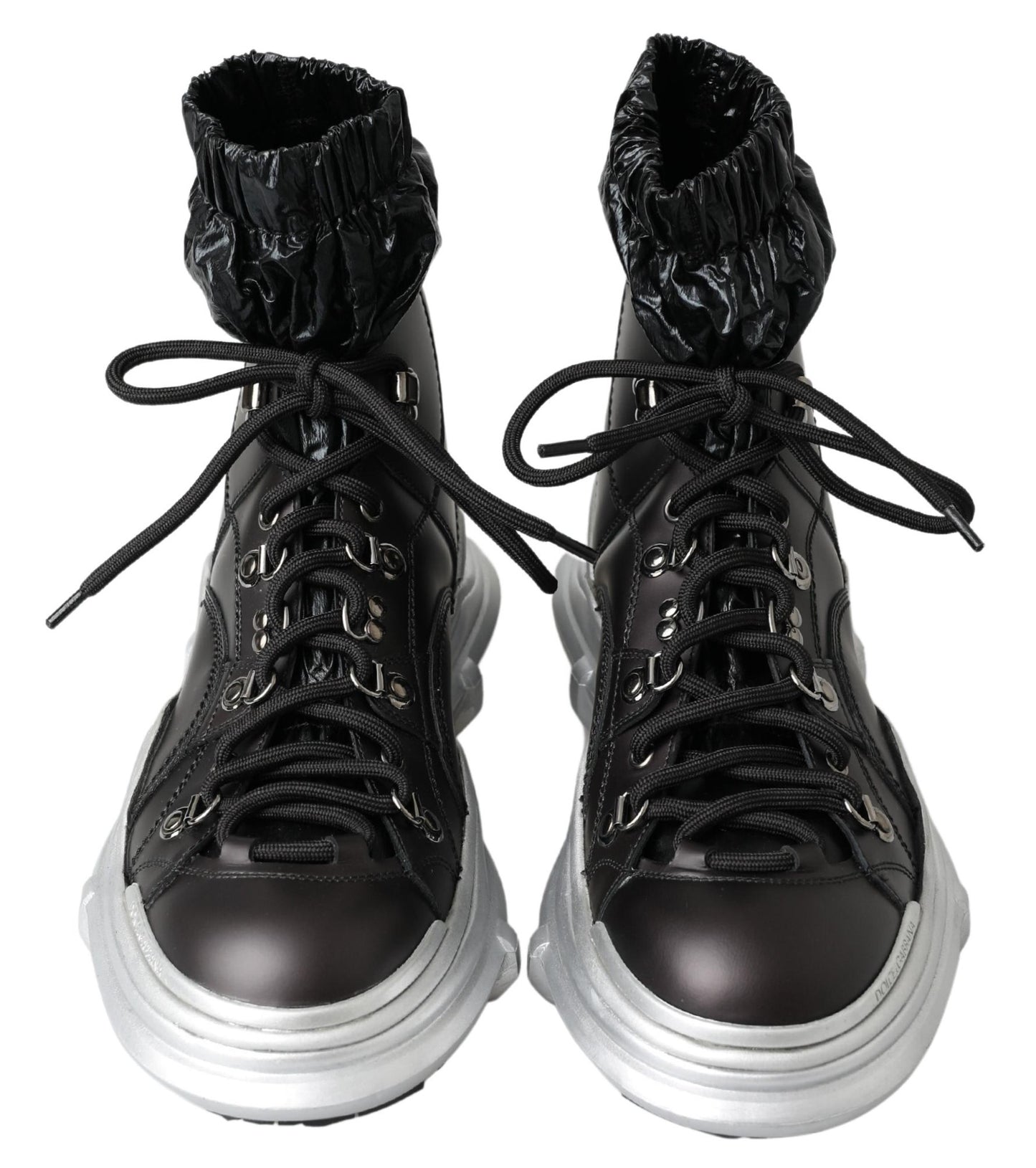 Bottines baskets montantes noires Dolce &amp; Gabbana