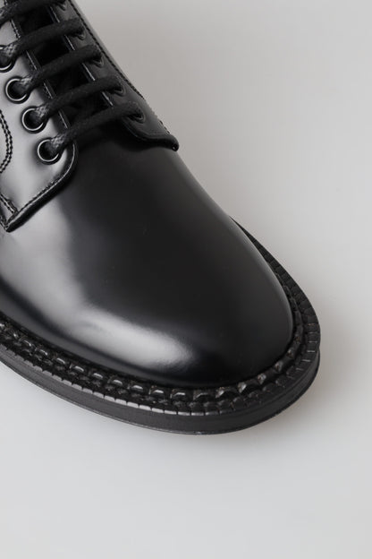 Bottes pour hommes en cuir noir Dolce &amp; gabbana