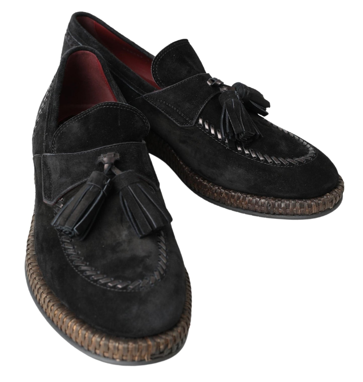 Baskets espadrilles en daim noir Dolce &amp; gabbana