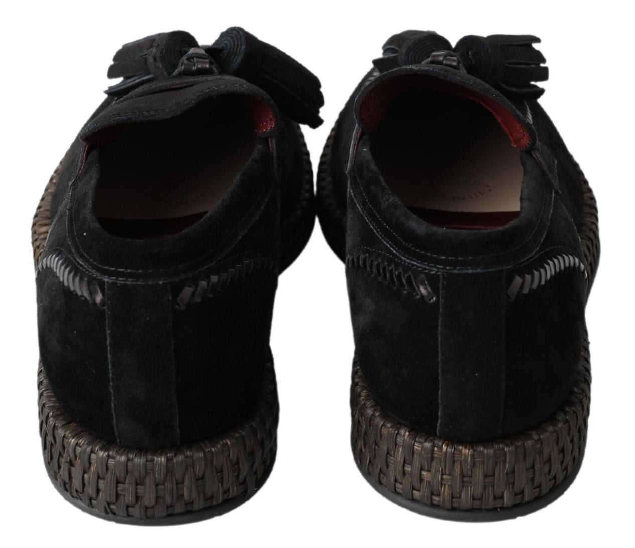 Baskets espadrilles en daim noires Dolce &amp; gabbana