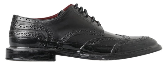 Derbies Dolce &amp; Gabbana en cuir noir