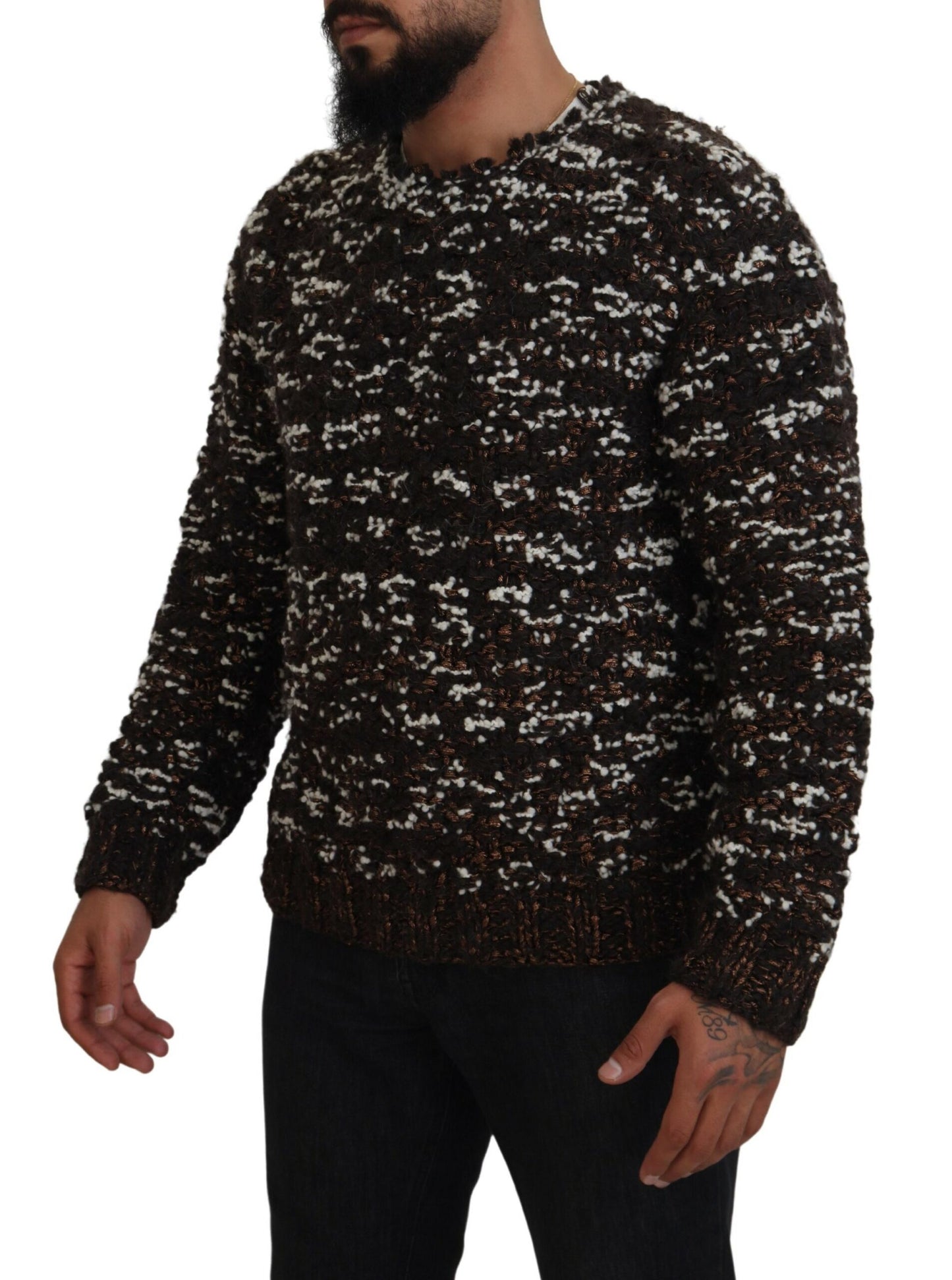 Pull en maille bronze Dolce &amp; Gabbana