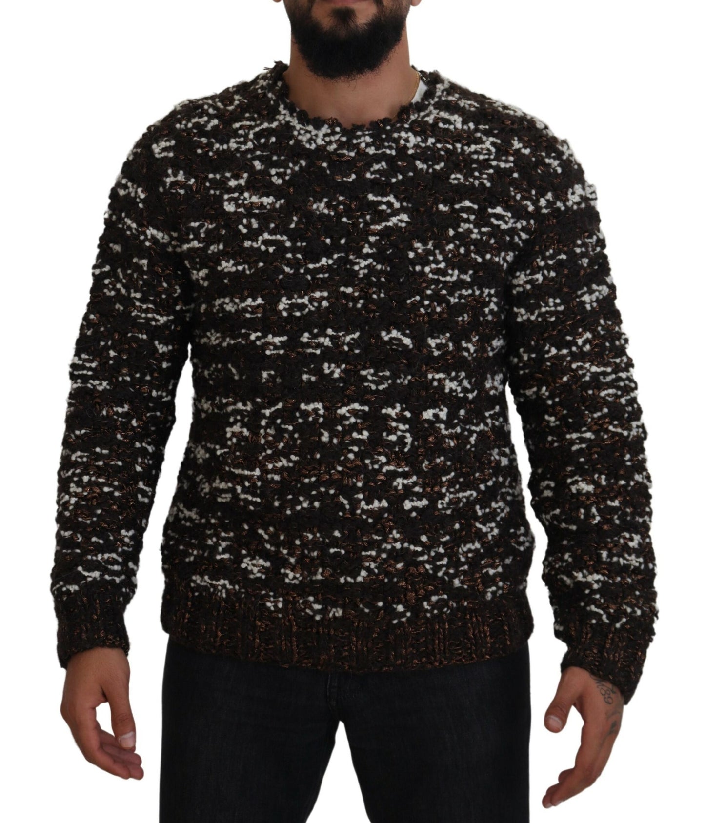 Pull en maille bronze Dolce &amp; Gabbana