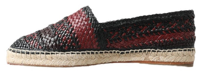 Espadrilles en cuir tressé Dolce &amp; Gabbana