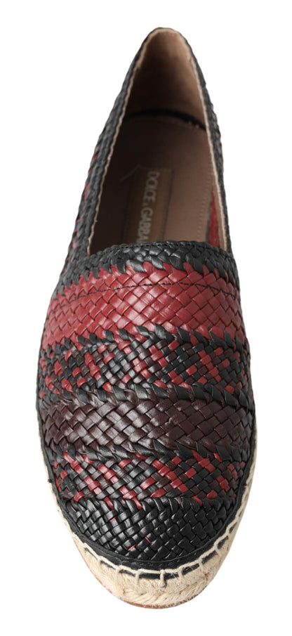 Espadrilles en cuir tressé Dolce &amp; Gabbana