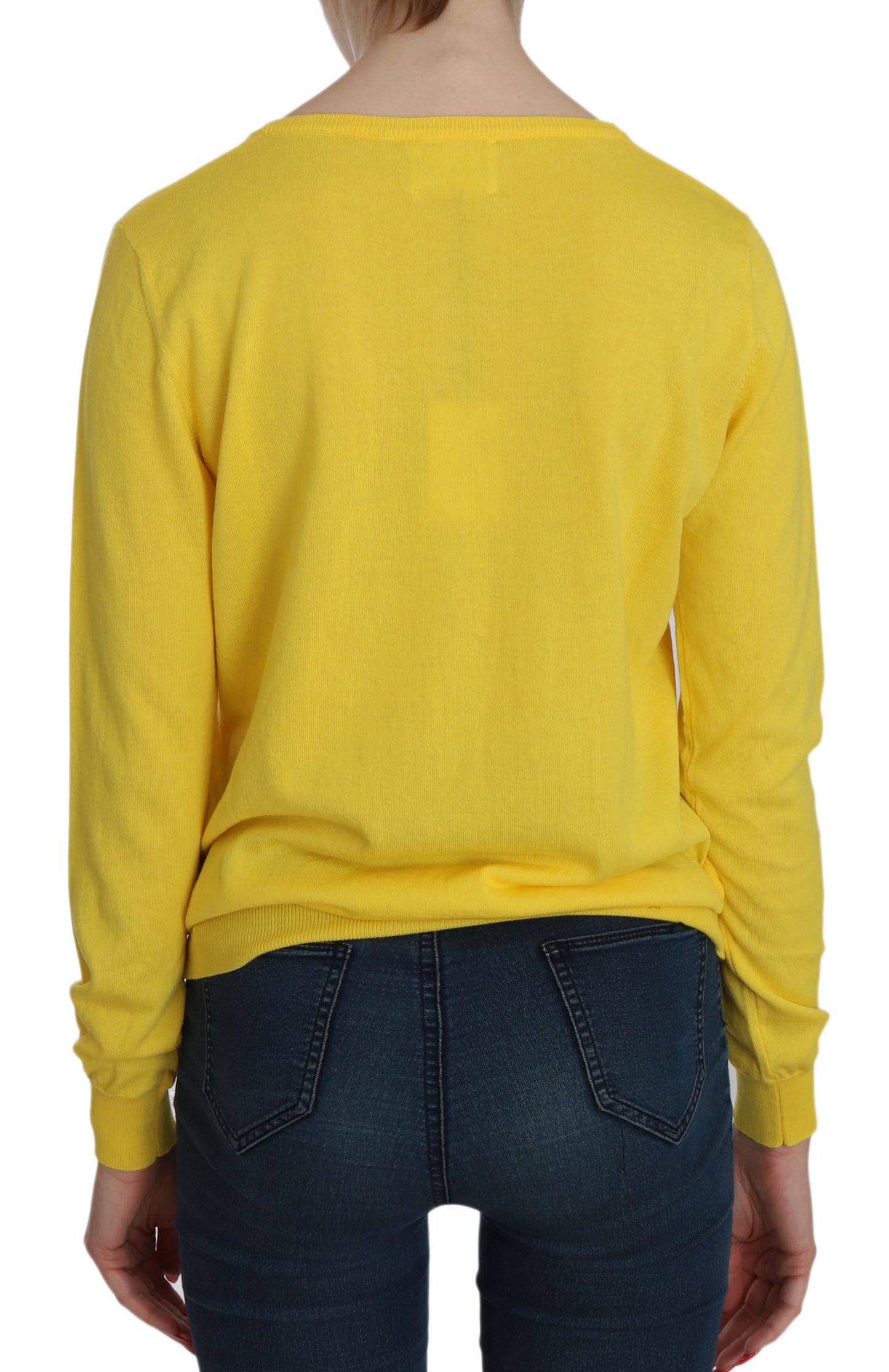 Pull en coton jaune rayonnant Jucca