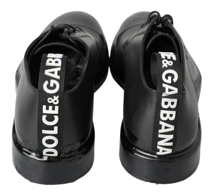 Dolce &amp; Gabbana - Derbys en cuir à lacets - Noir