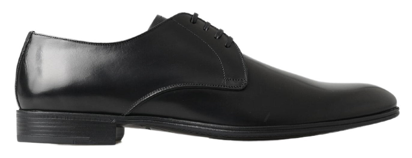 Dolce &amp; Gabbana chaussures derby classiques en cuir noir