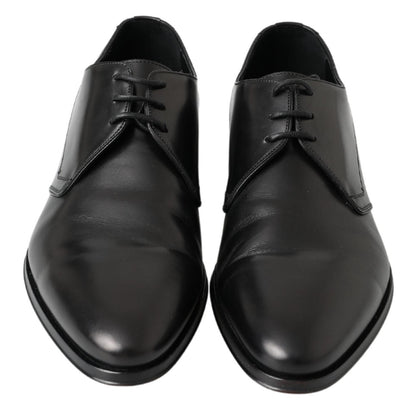 Dolce &amp; Gabbana chaussures derby classiques en cuir noir