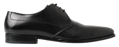 Dolce &amp; Gabbana chaussures derby classiques en cuir noir