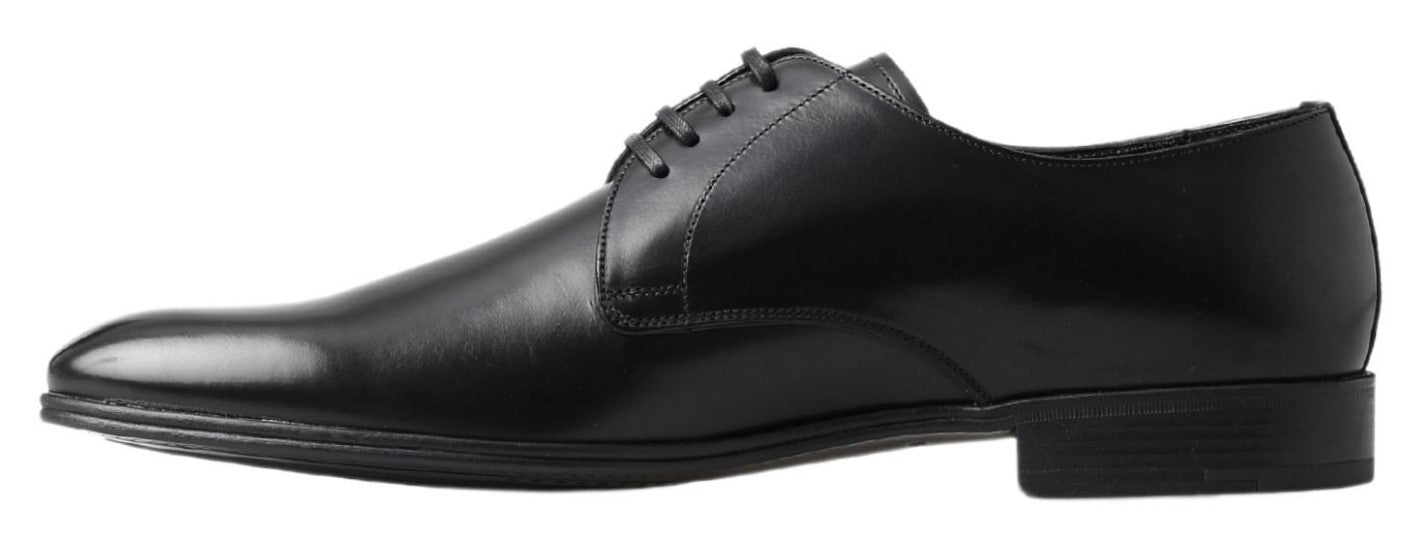 Dolce &amp; Gabbana chaussures derby classiques en cuir noir