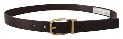 Ceinture en cuir marron foncé Dolce &amp; gabbana