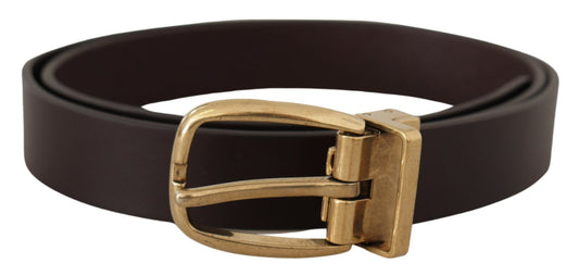 Ceinture en cuir marron foncé Dolce &amp; gabbana