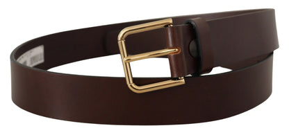 Ceinture en cuir marron foncé Dolce &amp; gabbana