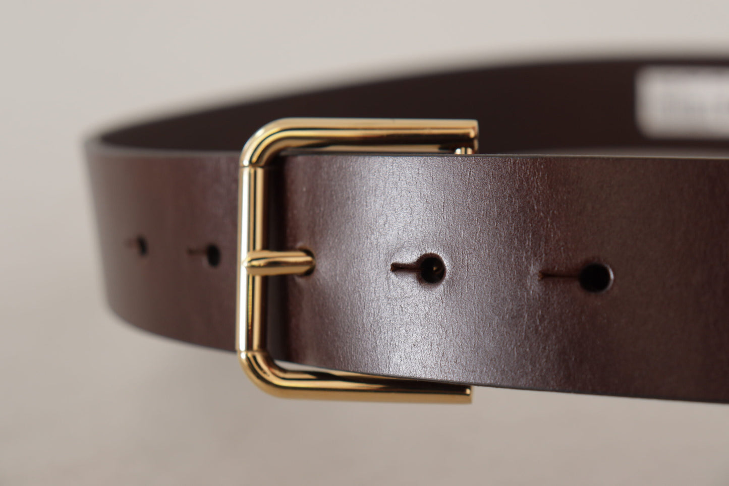 Ceinture en cuir marron foncé Dolce &amp; gabbana