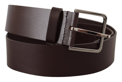 Ceinture en cuir marron foncé Dolce &amp; gabbana