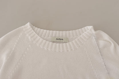 Pull en coton blanc Alpha studio