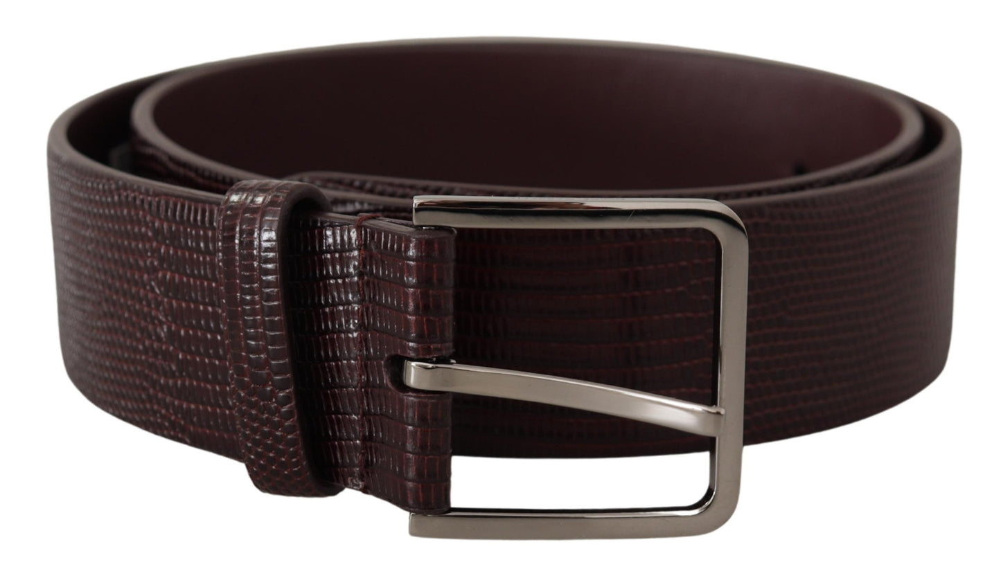 Ceinture en cuir marron foncé Dolce &amp; gabbana