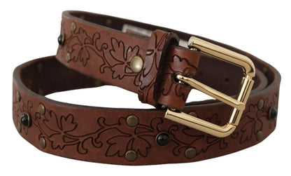 Ceinture en cuir Dolce &amp; gabbana avec boucle en métal