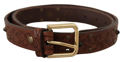 Ceinture en cuir Dolce &amp; gabbana avec boucle en métal