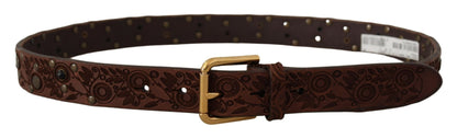 Ceinture en cuir Dolce &amp; gabbana avec boucle gravée