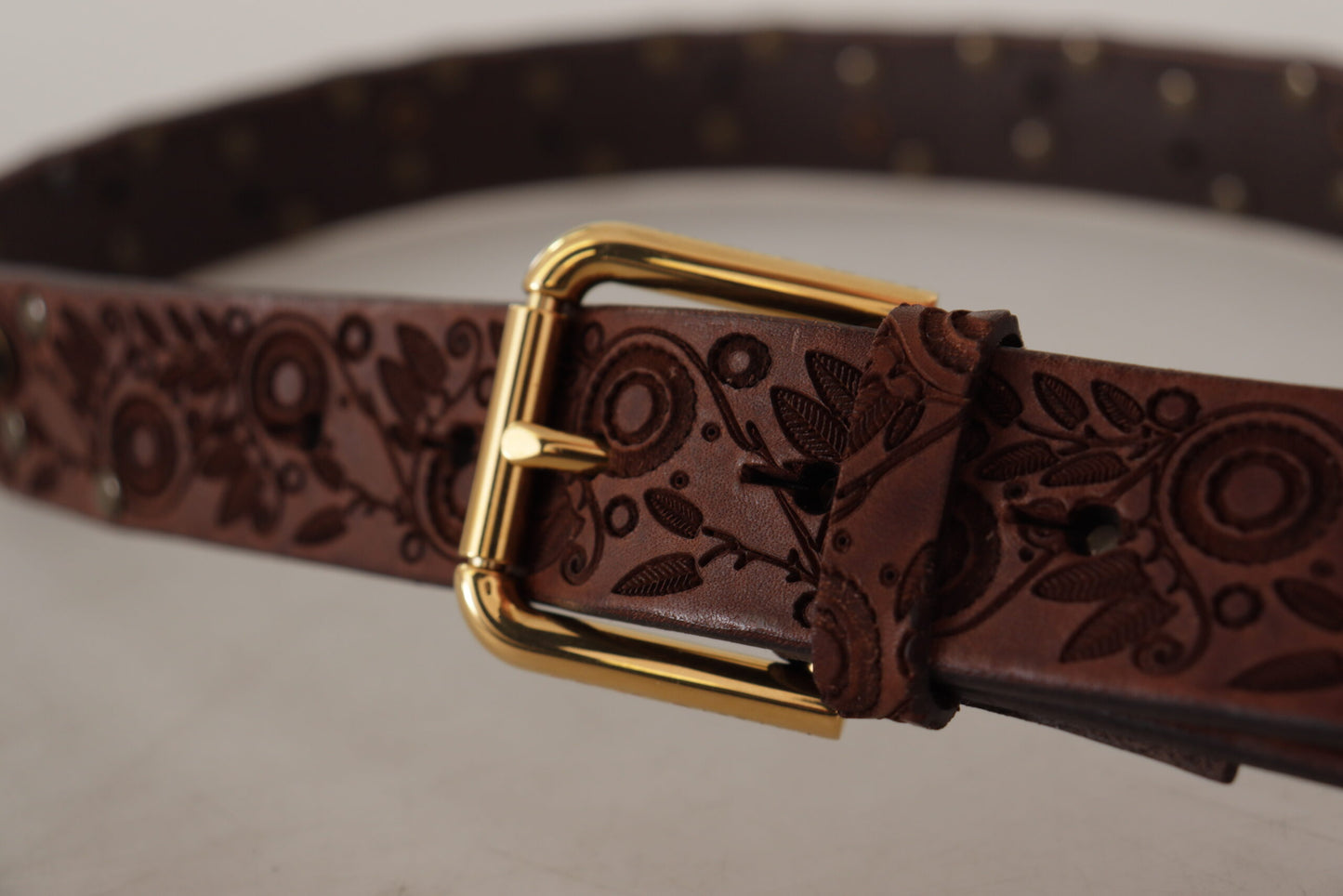 Ceinture en cuir Dolce &amp; gabbana avec boucle gravée