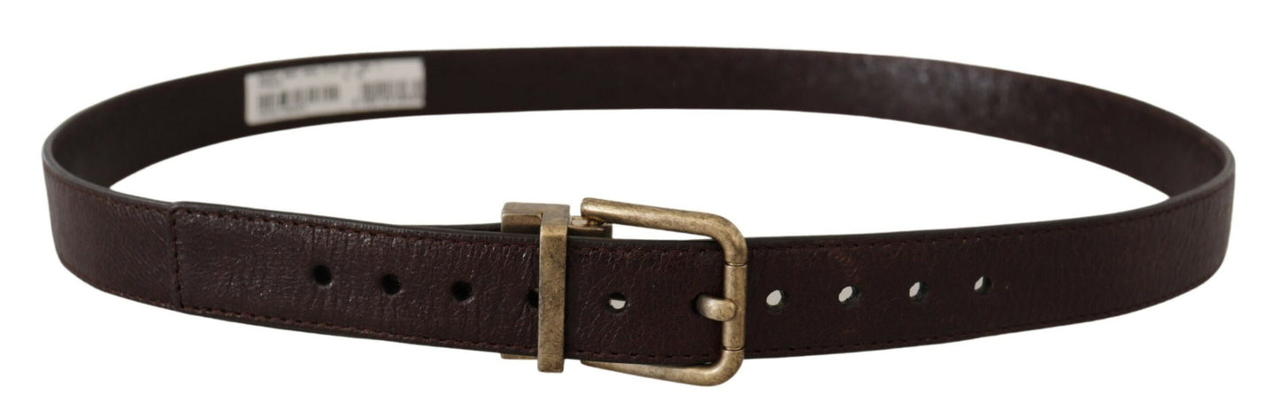 Ceinture en cuir Dolce &amp; gabbana avec boucle gravée