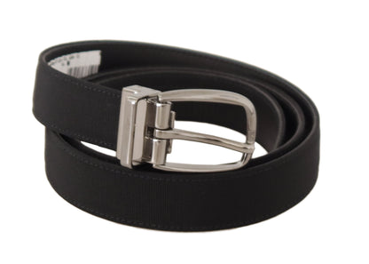 Ceinture de créateur en cuir noir Dolce &amp; Gabbana