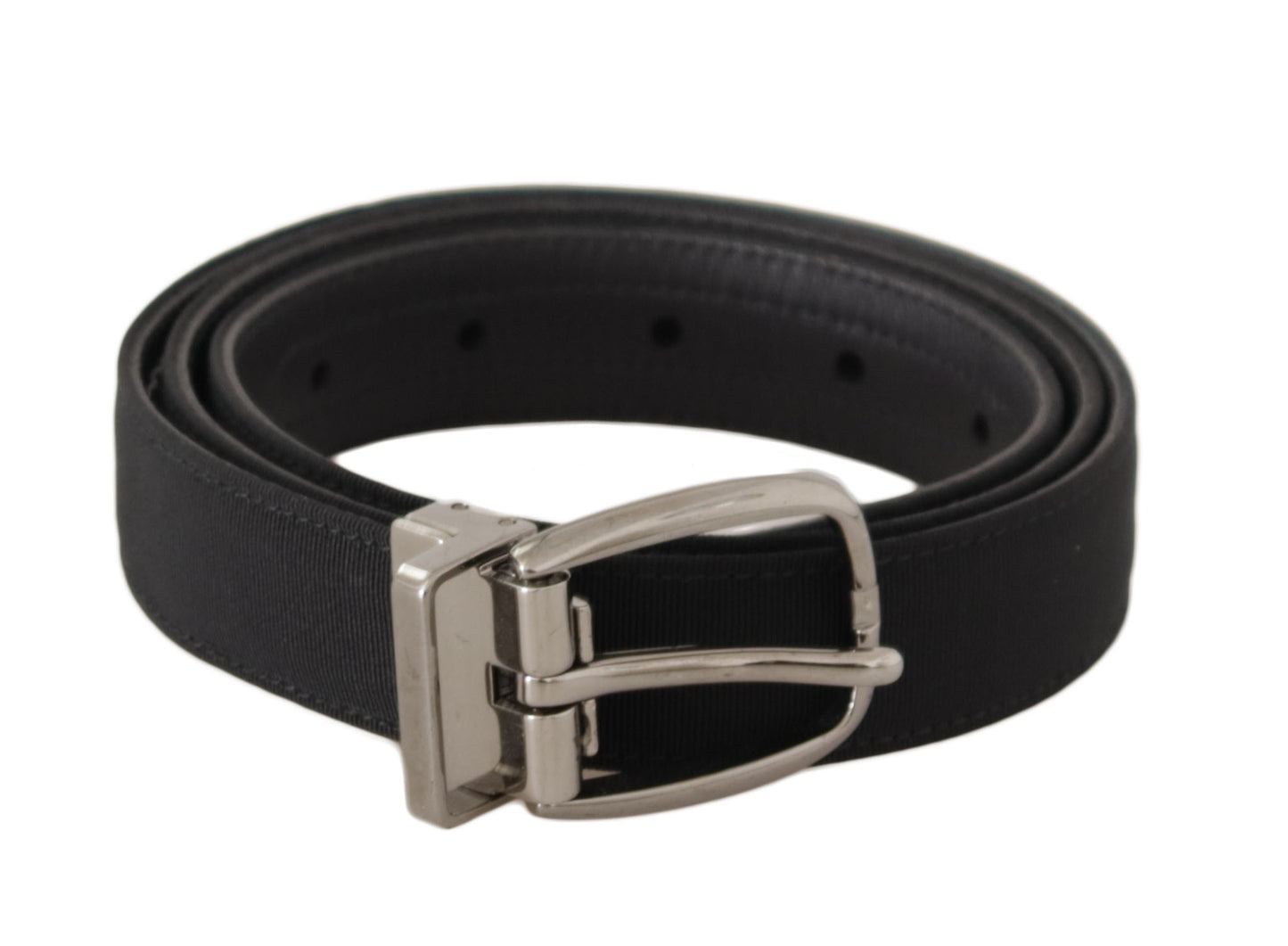 Ceinture de créateur en cuir noir Dolce &amp; Gabbana