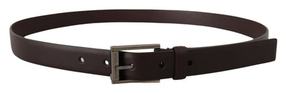 Ceinture en cuir marron foncé Dolce &amp; gabbana