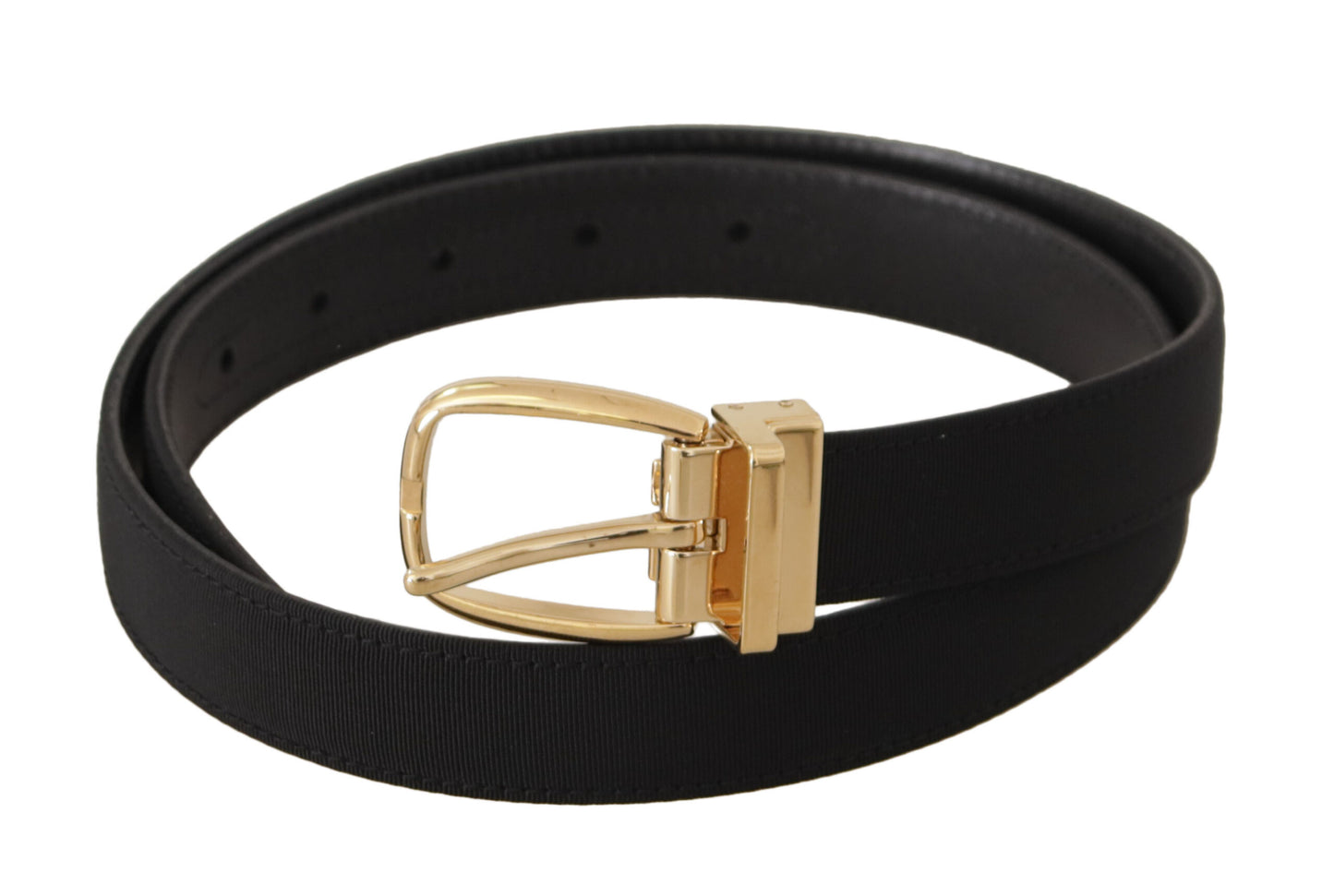 Ceinture en cuir noir Dolce &amp; Gabbana