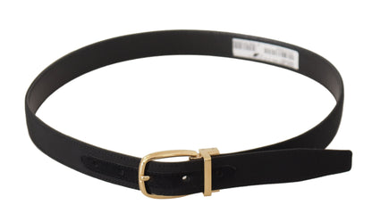 Ceinture en cuir noir Dolce &amp; Gabbana