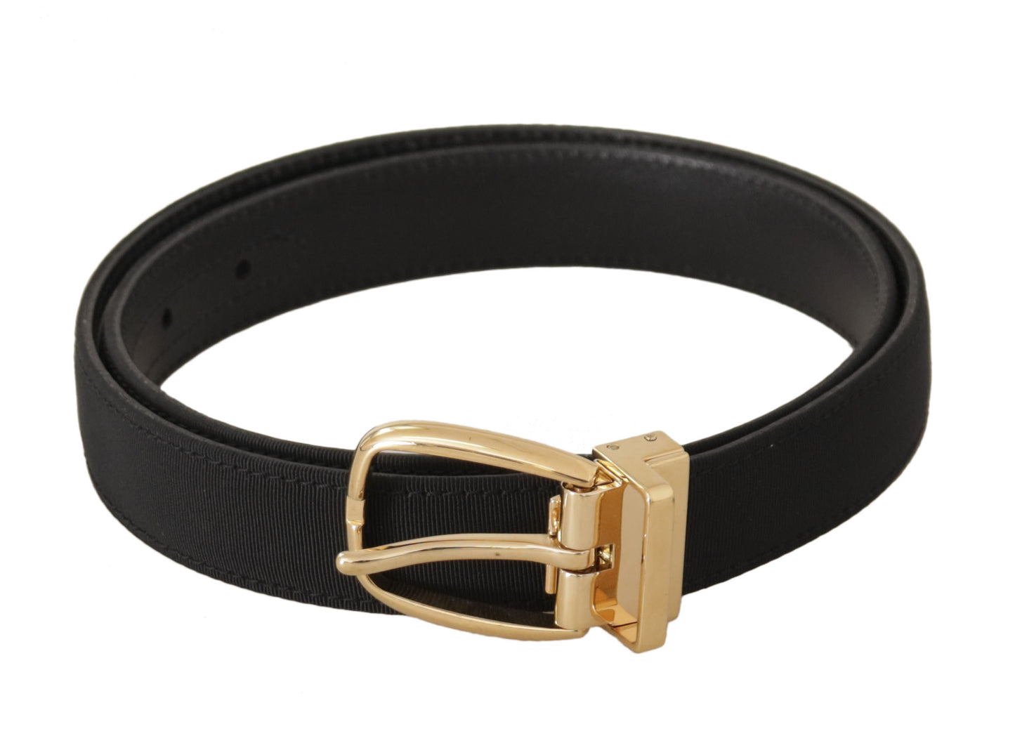 Ceinture en cuir noir Dolce &amp; Gabbana