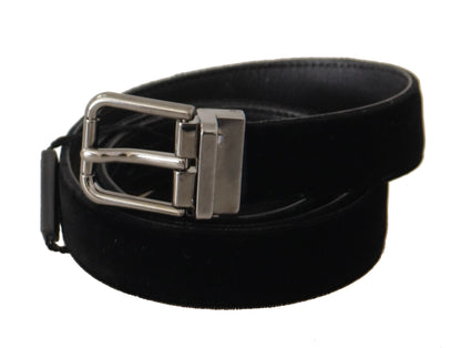 Ceinture d&amp;g en cuir de coton noir Dolce &amp; gabbana