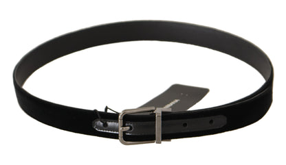 Ceinture d&amp;g en cuir de coton noir Dolce &amp; gabbana