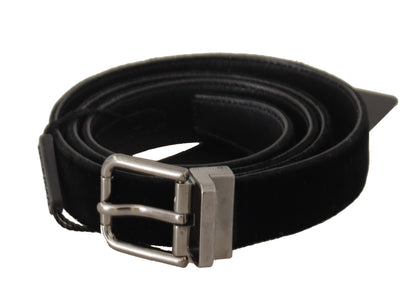 Ceinture d&amp;g en cuir de coton noir Dolce &amp; gabbana