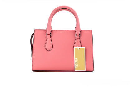 Michael kors sheila petit thé rose cuir végétalien centre zip sac à main sac à main