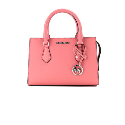 Michael kors sheila petit thé rose cuir végétalien centre zip sac à main sac à main