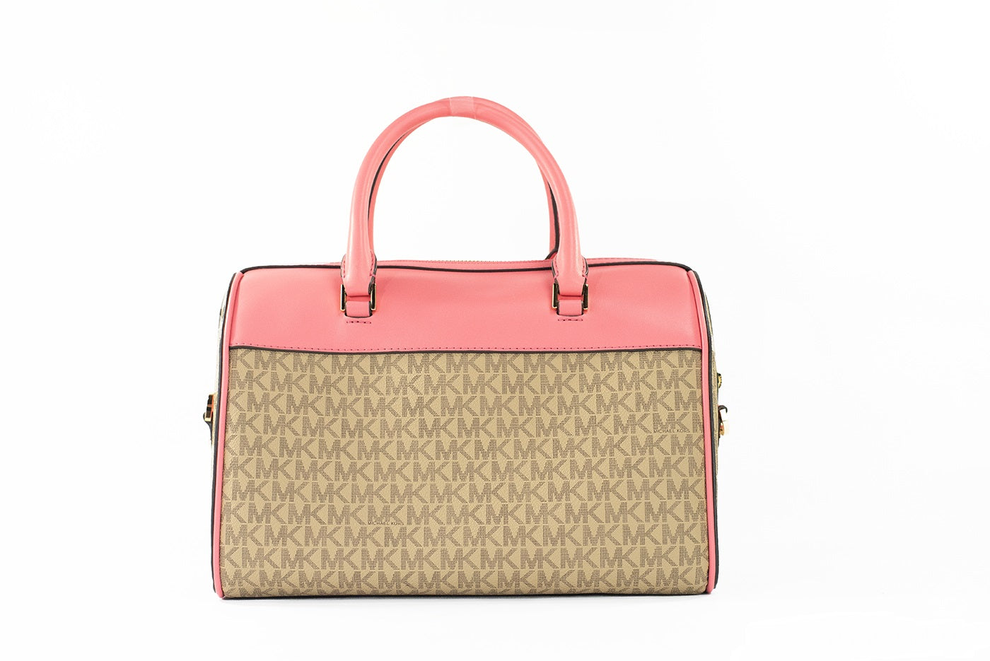 Michael kors voyage moyen thé rose signature pvc duffle sac à bandoulière sac à main