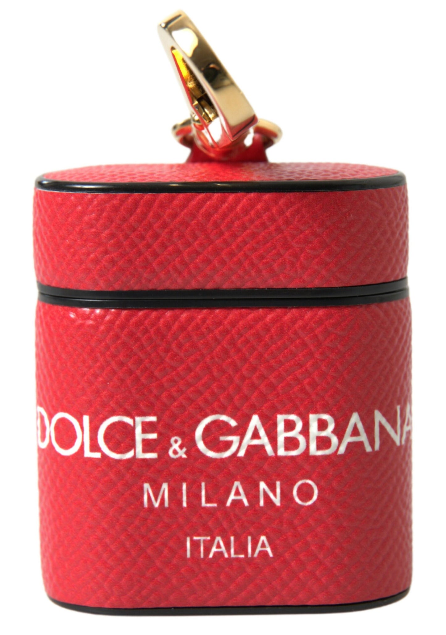 Étui pour airpods en cuir rouge Dolce &amp; gabbana