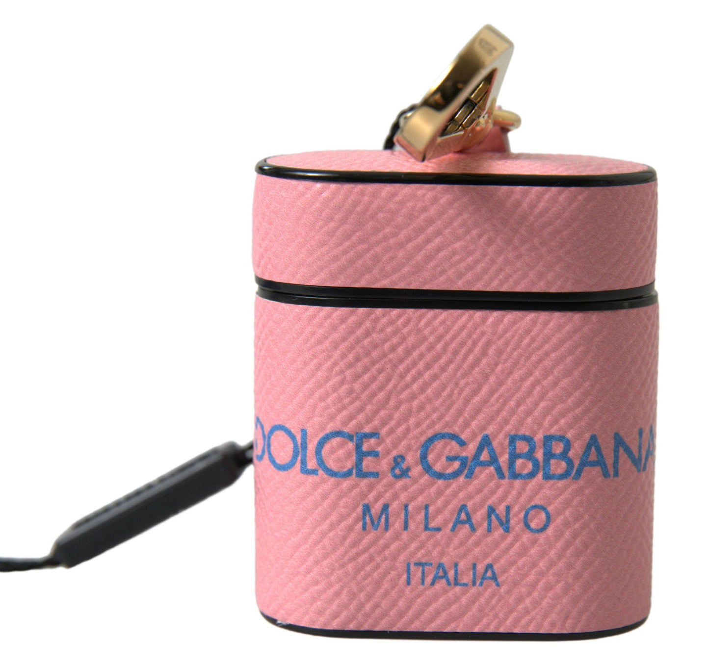 Dolce &amp; Gabbana - Étui pour AirPods en cuir de veau - Rose